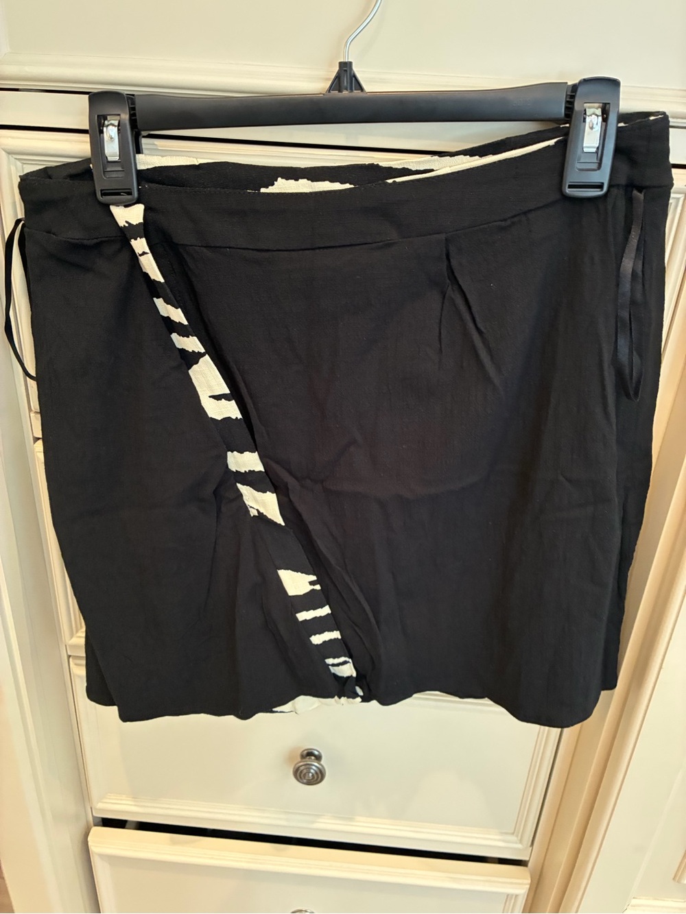 Free People Black and White Zebra Ruffle Mini Skirt - Picture 8 of 8